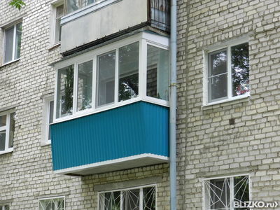 Остекление на балкон 3м. от компании вектор-а купить в город.