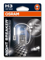 Лампа OSRAM 12B H3 55W +110 % NIGHT BREAKER 64151 NBU