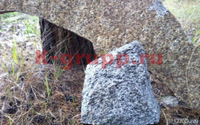 Натуральный камень гранит серый и коричневый