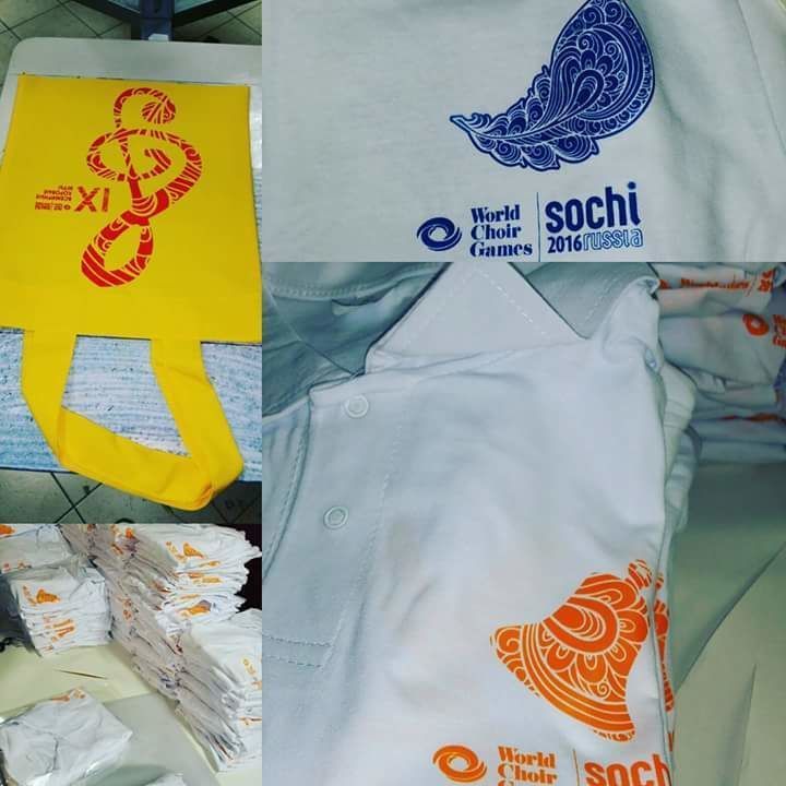 Печать на футболках шелкография от компании МПринт в городе Краснодар