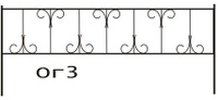 Оградка № 3 металлическая сварная