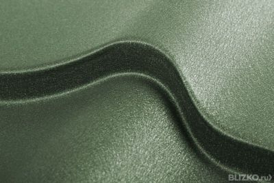 Металлочерепица Викинг матовое бархатное покрытие Бутылочный 0,45мм.