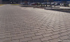Брусчатка "Волна" коричневая на сером цементе