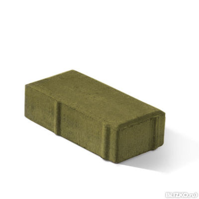 Брусчатка "кирпич" 200×100×40 горчичная