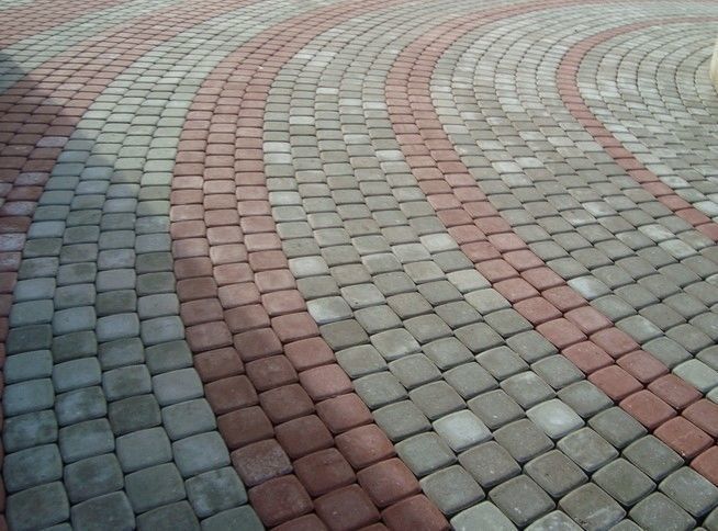 Тротуарная плитка фото работ брусчатка