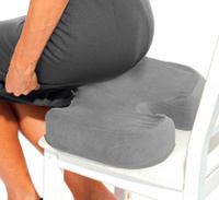 Подушка ортопедическая для сидения с памятью в чехле