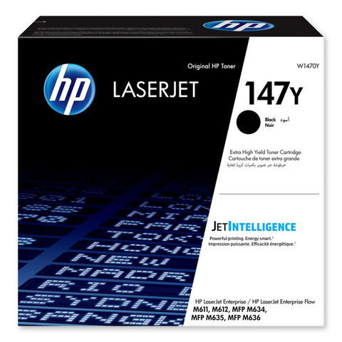 Картридж лазерный HP W1470Y LaserJet M611dn/M612dn/M635/M636 №147Y оригинальный ресурс 42000 страниц