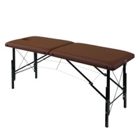 Складной массажный стол WHN185 с изменением высоты, коричневый
