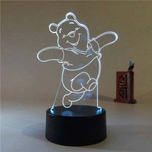 Лампа 3D Винни Пух (GL-138) Art-Lamps