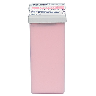 Кассета с воском для тела - Розовый - с розовым маслом - для чувствительной кожи и жестких коротких волос Beauty Image (
