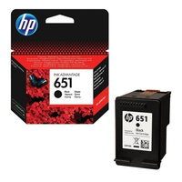 Картридж струйный HP (С2P10AE) Ink Advantage 5575/5645/OfficeJet 202, №651, черный, оригинальный, ресурс 600 с