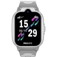 Смарт-часы Philips Kids W6610, 1.69", темно-серый/темно-серый [ctw6610dg/00]