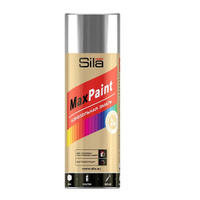 Эмаль аэрозольная Sila Home Max Paint RAL007 Серебряный металлик универсальная, 520 мл
