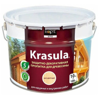 Krasula 10л бесцветный, Защитно-декоративный состав для дерева и древесины Красула, пропитка, лазурь