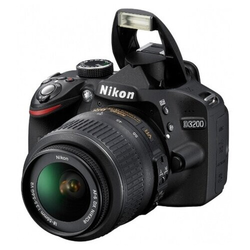 Фотоаппарат Nikon D3200 Kit AF-S DX NIKKOR 18-55mm f/3.5-5.6G VR, черный