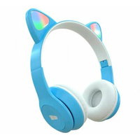 Детские Bluetooth-наушники накладные 5.0 200mAh More choice HW24kids Blue
