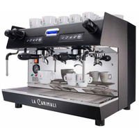 Кофемашина рожковая Carimali Nimble NI-E02-H-02 2 гр, высокие, автомат, черный, LED-подсветка Nimble 2 группы, автомат,