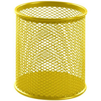 Органайзер BRAUBERG Germanium, металлический, круглое основание, 100 х 89 мм, желтый