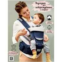 Mom's Babies / Хипсит - трансформер / кенгуру 3в1 / эргорюкзак для новорождённых Mom's Babies Luxury
