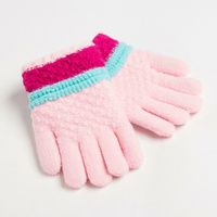 Перчатки детские minaku цветные, цв. светло-розовый, 15 р-р (15 см) MINAKU