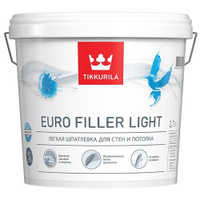 Шпатлевка Tikkurila Euro Filler Light, белый, 2.7 кг