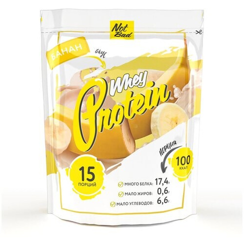 Протеин NotBad Whey Protein, 450 гр., банан