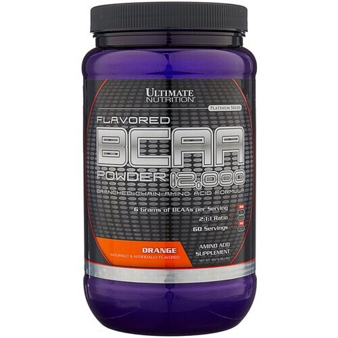 BCAA Ultimate Nutrition 12000 Flavored, апельсин, 457 гр.