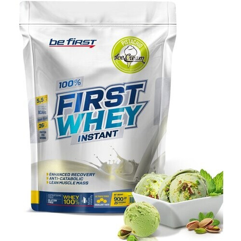 Протеин Be First First Whey Instant, 900 гр., фисташковое мороженое