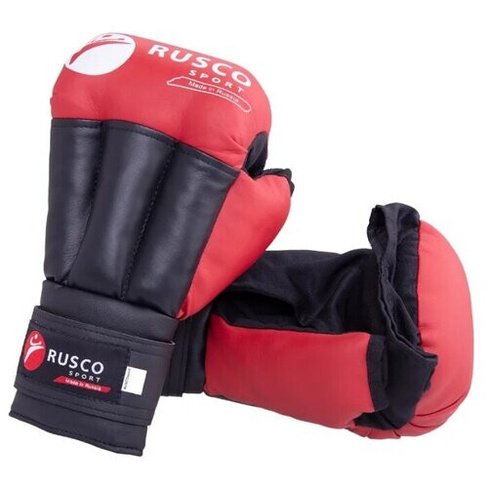 Перчатки RUSCO SPORT из искусственной кожи для рукопашного боя, MMA 12 красный