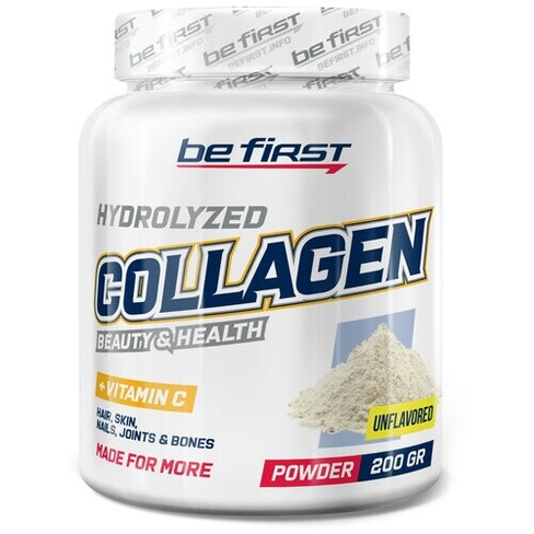 Препарат для укрепления связок и суставов Be First Collagen + Vitamin C powder, 200 гр.