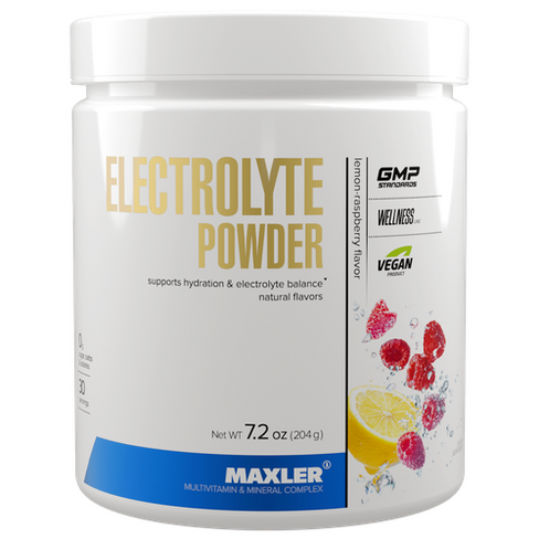 Предтренировочный комплекс Maxler Electrolyte Powder лимон-малина 204 г 1 шт.
