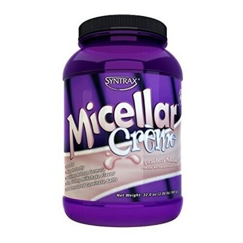 Протеин SynTrax Micellar Cream, 907 гр., клубничный молочный коктейль