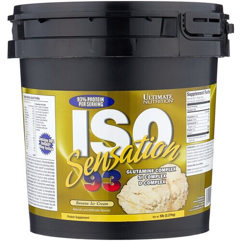Протеин Ultimate Nutrition ISO Sensation 93, 2270 гр., банановое мороженое