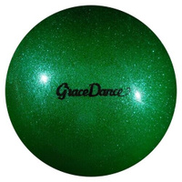 Мяч для художественной гимнастики Grace Dance Блеск 4327148-4327152, 16.5 см, изумрудный