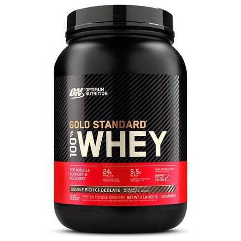 Протеин Optimum Nutrition 100% Whey Gold Standard, 909 гр., двойной шоколад