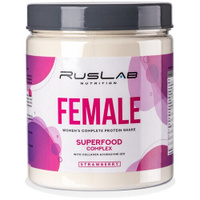 FEMALE-протеин для похудения, белковый коктейль для девушек (700 гр), вкус клубника со сливками RusLabNutrition
