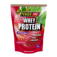 Протеин Power Pro Whey Protein, 1000 гр., клубника