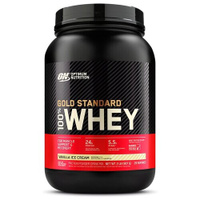 Протеин Optimum Nutrition 100% Whey Gold Standard, 909 гр., ванильное мороженое