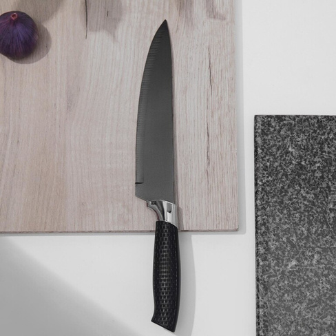 Нож кухонный с антиналипающим покрытием доляна Доляна