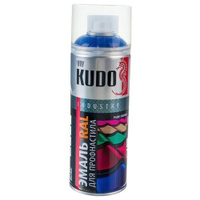 Эмаль KUDO RAL для металлочерепицы и профнастила, RAL 5002 ультрамариново-синий, полуматовая, 520 мл, 1 шт.