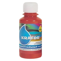 Колеровочная краска Krafor универсальный, №8 красно-коричневый, 0.1 л