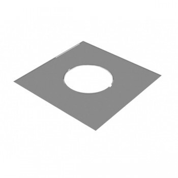 Разделка Феррум потолочная декоративная нерж(430/0,5мм) 480*480 с отв. ф200 в пленке