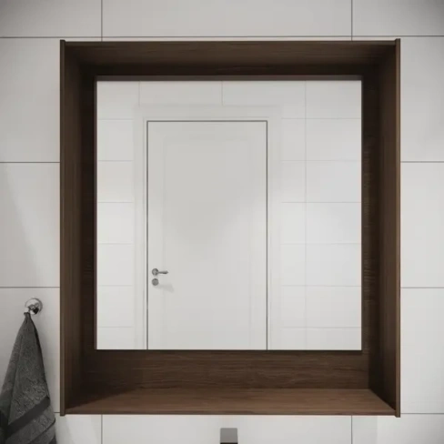 Зеркало для ванной Aquanet Мокка с подсветкой 74.8x83 см цвет дуб AQUANET 209345 Мокка