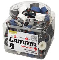 Намотка на ручку теннисной ракетки GAMMA Jar Pro Wrap впитывающая 60 штук в банке (ассорти)
