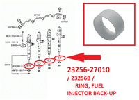 Кольцо пластиковое на форсункку 1CDFTV, 23256-27010