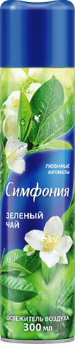 Освежитель СИМФОНИЯ Зеленый чай 300 мл Арнест x 12
