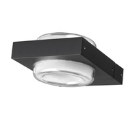 Уличный настенный светильник 6654/6WL NATURE ODL24 черный/металл IP54 LED 6W 4000K AC85-265V VART