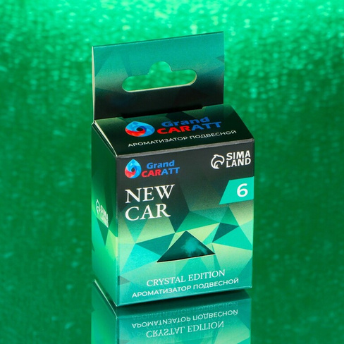 Ароматизатор подвесной grand caratt crystal edition, new car, 7 мл Grand Caratt