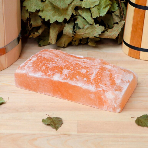 Кирпич из гималайской соли, натуральный, 20х10х5 см, Добропаровъ