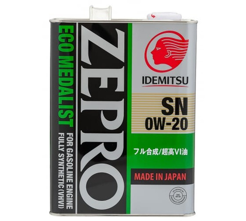 Моторное масло Idemitsu Zepro 0W20 4 л